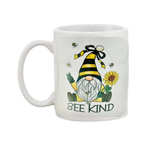Mug - 11oz - “Bee Kind” with a Gnome