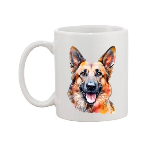 Mug - 11oz - German Shepherd in vibrant watercolours 4