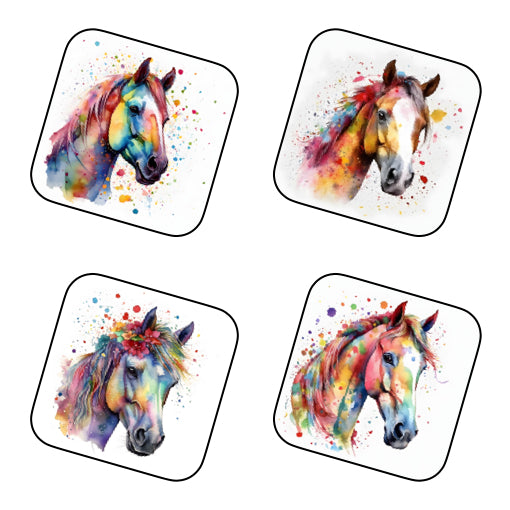 Coasters of Painted Horses