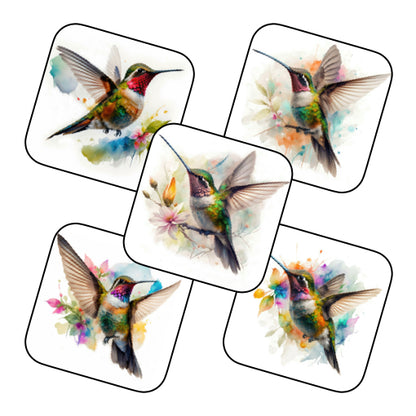 Coasters of Birds - Hummingbird
