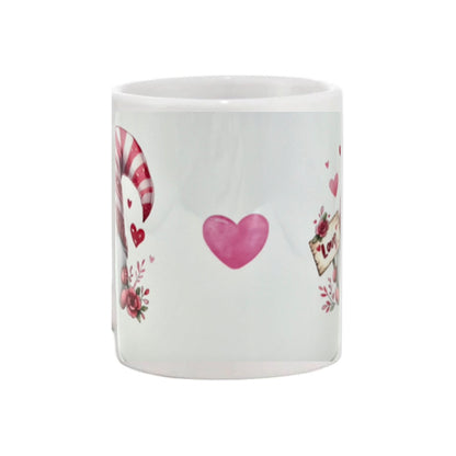 Mug - 11oz - “Love" with a pink gnome
