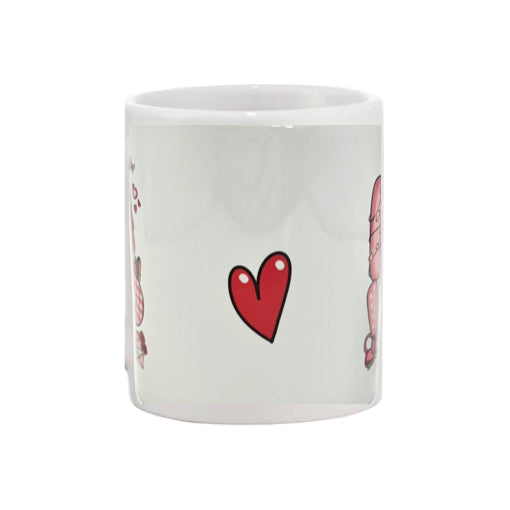 Mug - 11oz - “Love” with Gnome and hearts