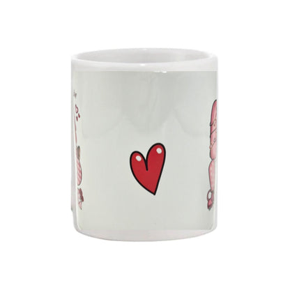 Mug - 11oz - “Love” with Gnome and hearts