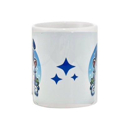 Mug - 11oz - "Gamer" blue gnome with game controller
