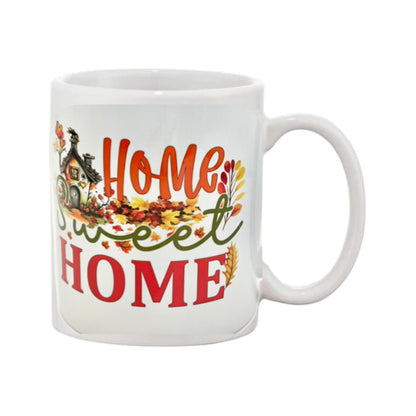 Mug - 11oz - “Home Sweet Home” with a cottage and garden