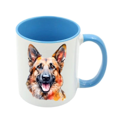 Mug - 11oz - German Shepherd in vibrant watercolours 4