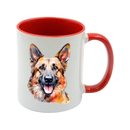 Mug - 11oz - German Shepherd in vibrant watercolours 4