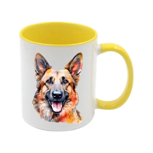Mug - 11oz - German Shepherd in vibrant watercolours 4