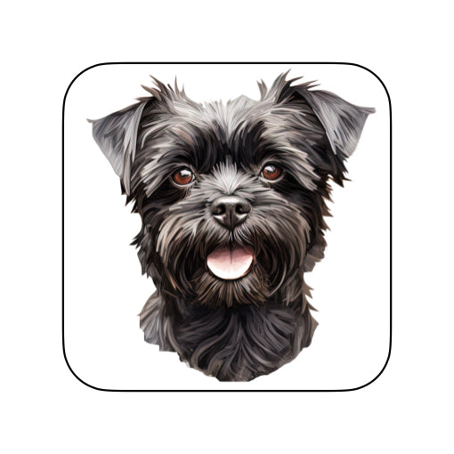 Coasters of dog breed -Affenpinscher
