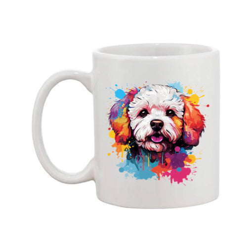 Mug - 11oz - Bichon Frise dog in vibrant watercolours 5