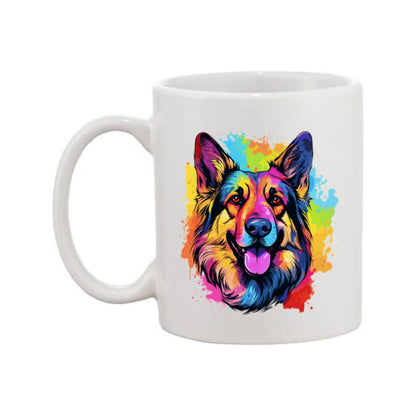 Mug - 11oz - German Shepherd in vibrant watercolours 1 - x3
