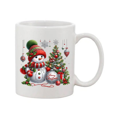 Mug - 11oz - Snowman red 1