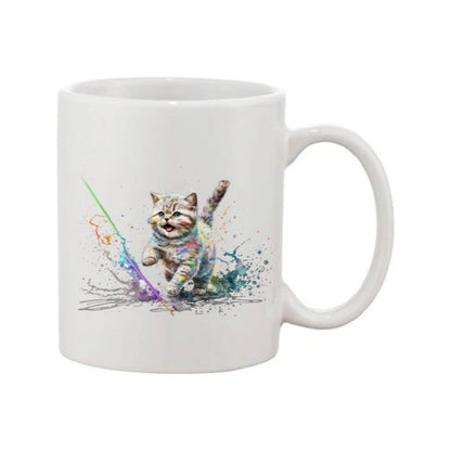 Mug - 11oz - Kitten & paint