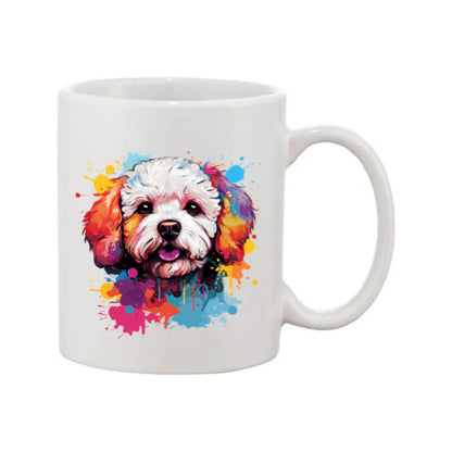 Mug - 11oz - Bichon Frise dog in vibrant watercolours 5