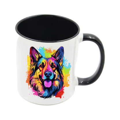 Mug - 11oz - German Shepherd in vibrant watercolours 1