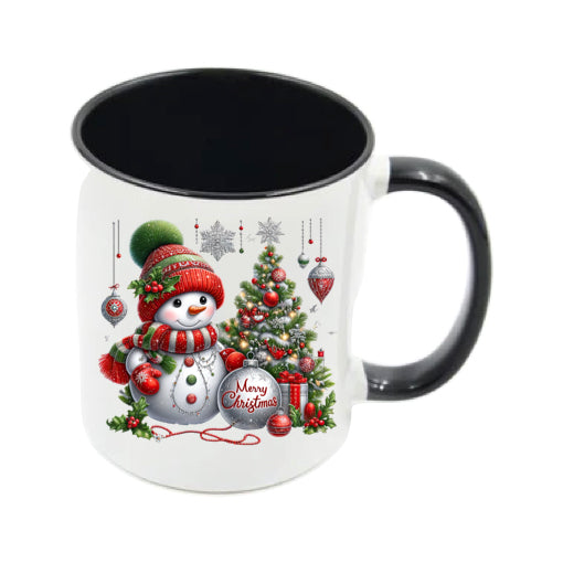 Mug - 11oz - Snowman red 1