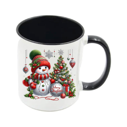 Mug - 11oz - Snowman red 1