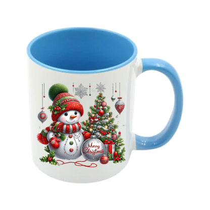 Mug - 11oz - Snowman red 1