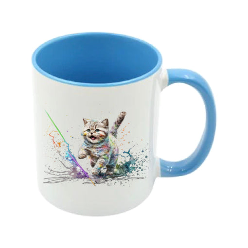Mug - 11oz - Kitten & paint
