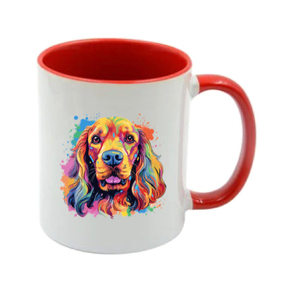Mug - 11oz - Cocker Spaniel in vibrant watercolours 1
