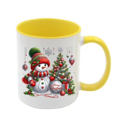 Mug - 11oz - Snowman red 1