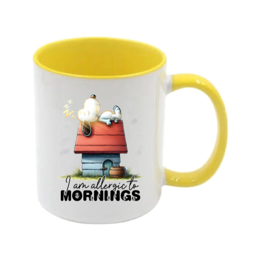 Mug - 11oz - I am allergic to mornings 2