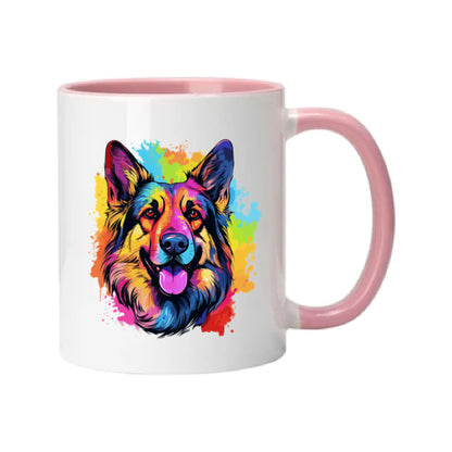 Mug - 11oz - German Shepherd in vibrant watercolours 1