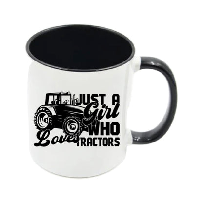 Mug - 11oz - Farmers Saying - 'Just A Girl Who Loves Tractors' 1a