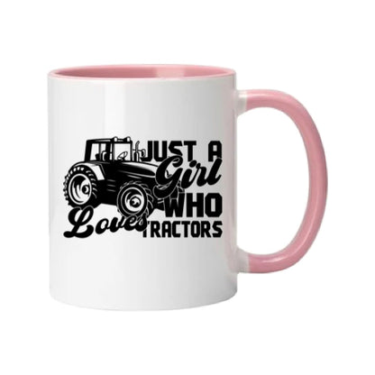 Mug - 11oz - Farmers Saying - 'Just A Girl Who Loves Tractors' 1a
