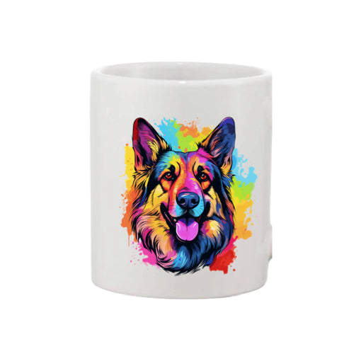 Mug - 11oz - German Shepherd in vibrant watercolours 1 - x3