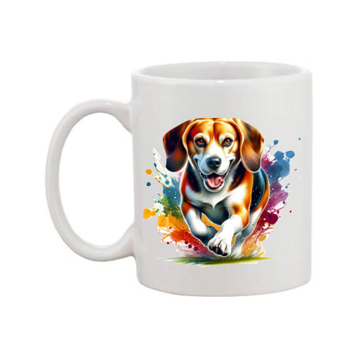 Mug - 11oz - Paint Splashed Beagle