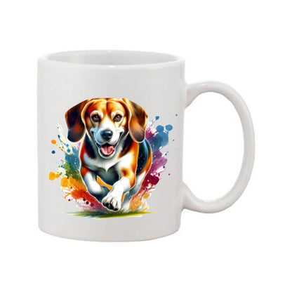 Mug - 11oz - Paint Splashed Beagle