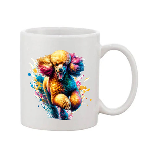 Mug - 11oz -Paint Splashed Poodle