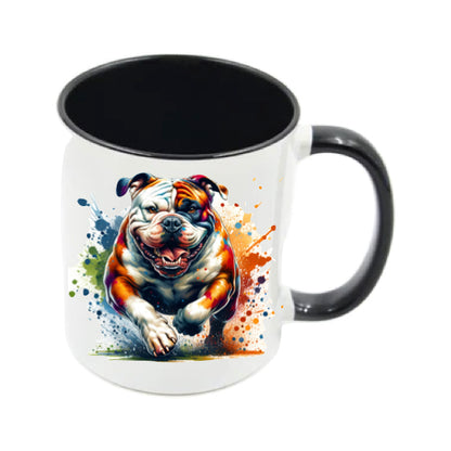Mug - 11oz - Paint Splashed American Bulldog