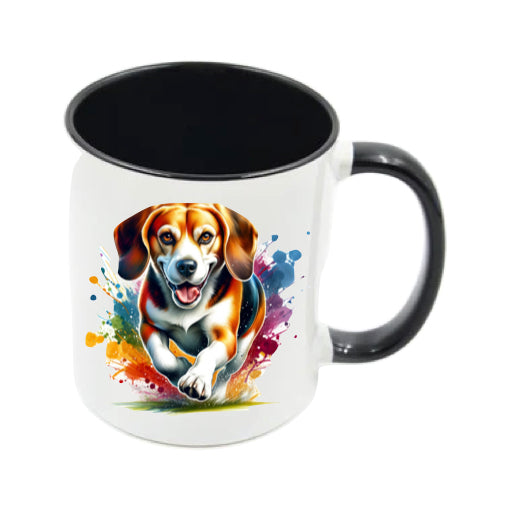 Mug - 11oz - Paint Splashed Beagle