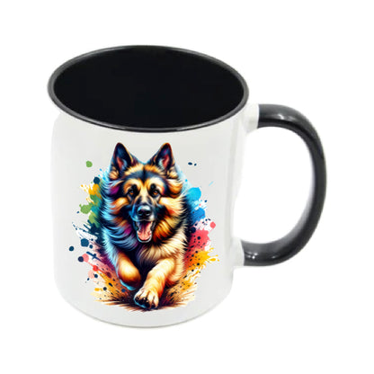 Mug - 11oz - Paint Splashed German Shepherd