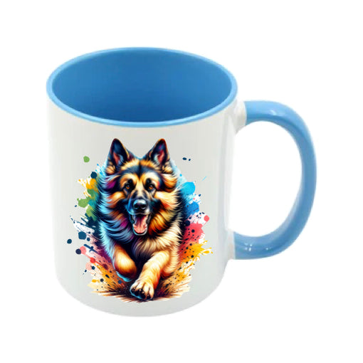 Mug - 11oz - Paint Splashed German Shepherd
