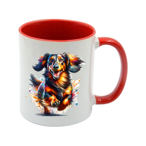 Mug - 11oz - Paint Splashed Dachshund