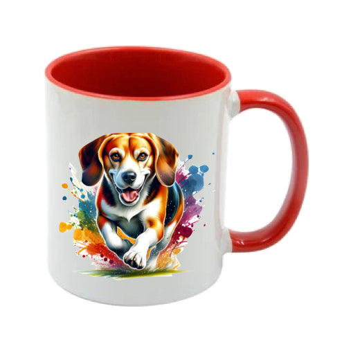 Mug - 11oz - Paint Splashed Beagle