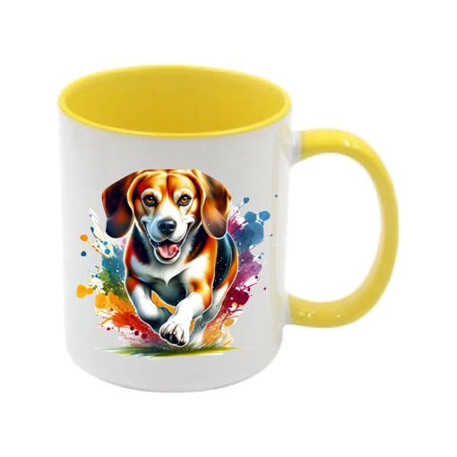 Mug - 11oz - Paint Splashed Beagle