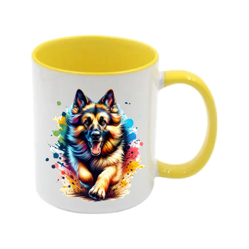 Mug - 11oz - Paint Splashed German Shepherd