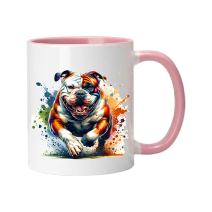 Mug - 11oz - Paint Splashed American Bulldog