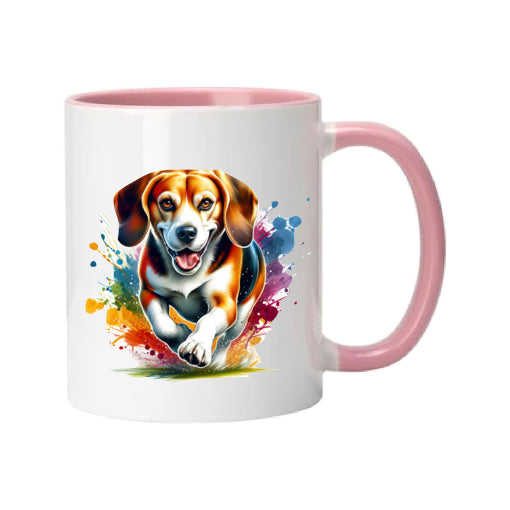 Mug - 11oz - Paint Splashed Beagle