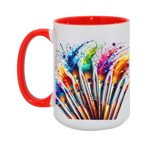 Mug - 15oz - Paint Brushes 9