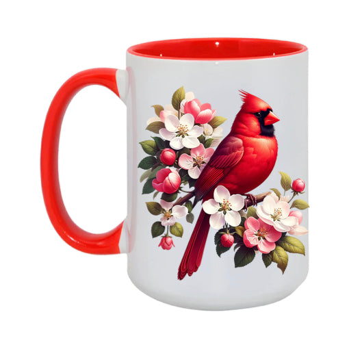 Mug - 15oz - Red Cardinal Bird 2
