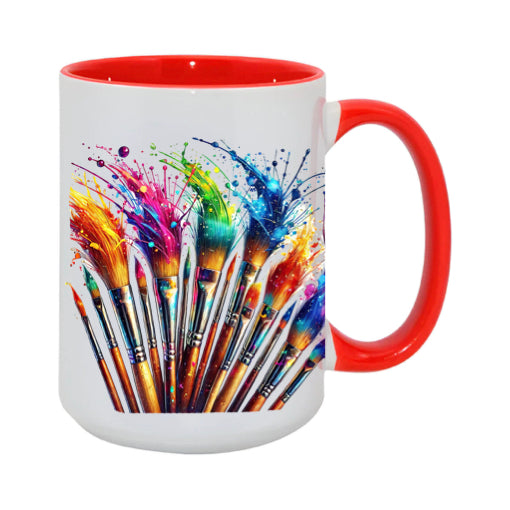 Mug - 15oz - Paint Brushes 9