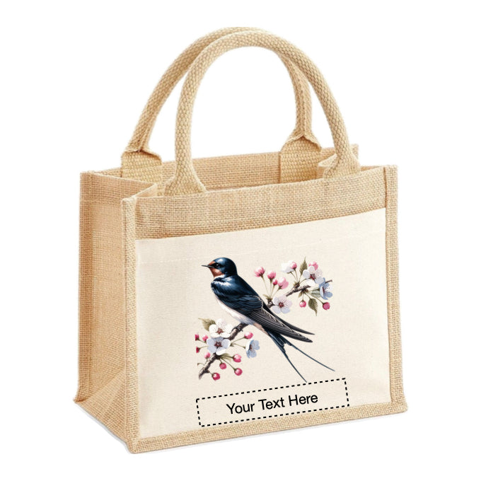 Jute Tote Bags - With 20 different Watercolour Birds - Group A