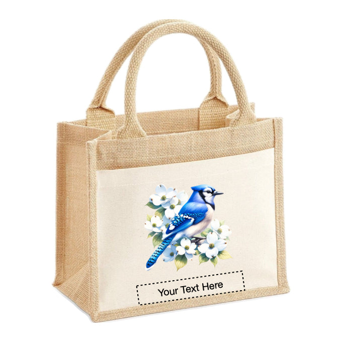 Jute Tote Bags - With 20 different Watercolour Birds - Group A