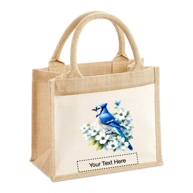 Jute Tote Bags - With 20 different Watercolour Birds - Group A