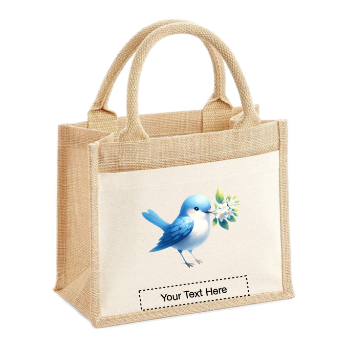 Jute Tote Bags - With 20 different Watercolour Birds - Group A